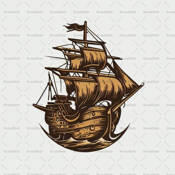 Antikes Piratenschiff